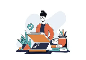 Academic Business 10 Flat Illustration