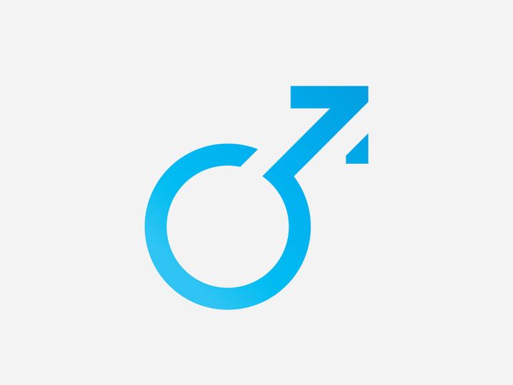 Gender symbol logo of sex and equality of males and females vector illustration