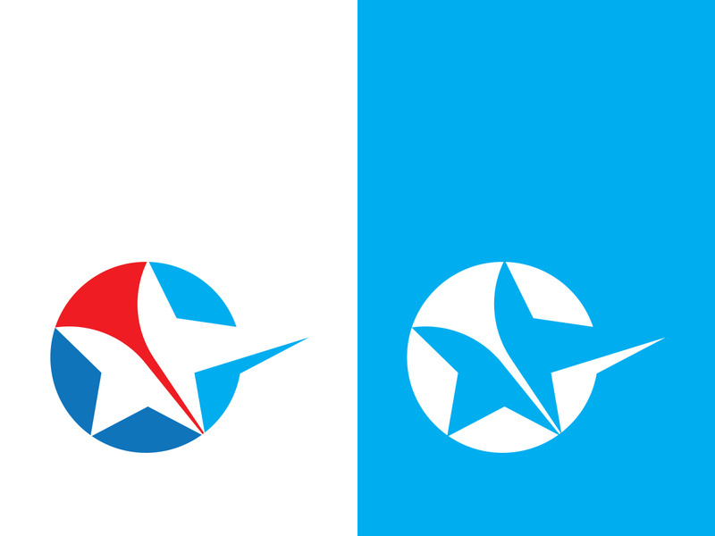 Star icon template vector illustration design