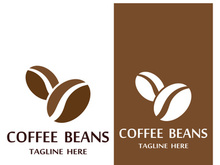 Premium coffee bean logo design.