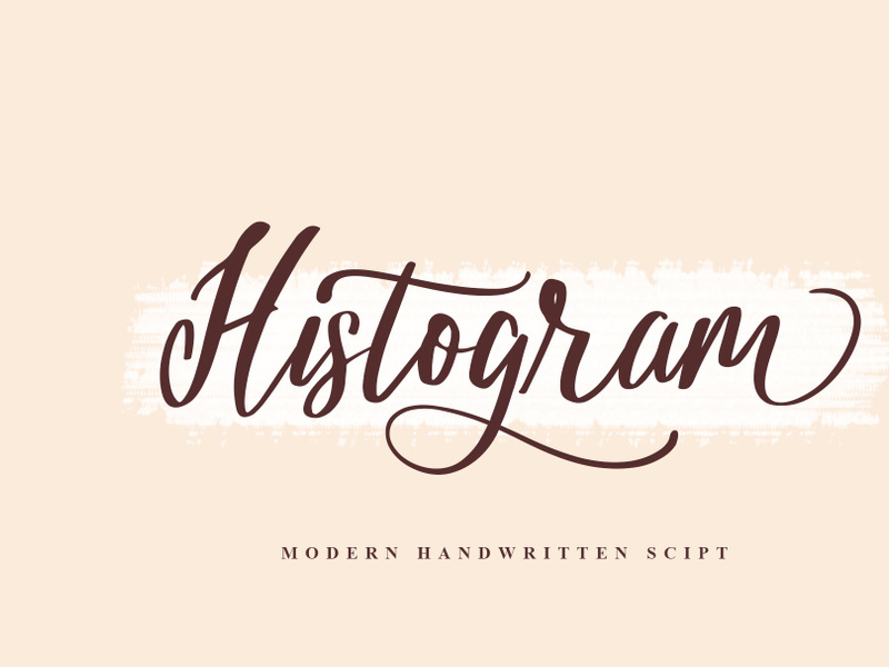 Histogram Font