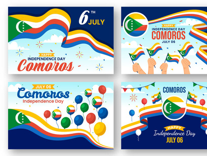 12 Comoros Independence Day Illustration