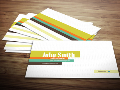 Dotted Business Card Template