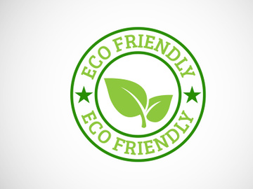 Eco friendly icon. Eco friendly and organic labels sign. Healthy natural product label design vector illustration preview picture