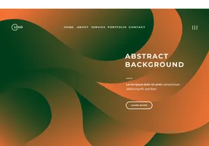 3d Abstract Background Orange