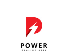 Letter P  power logo icon vector design