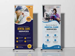 Dental Care Roll Up Standee Banner Ver-1 preview picture
