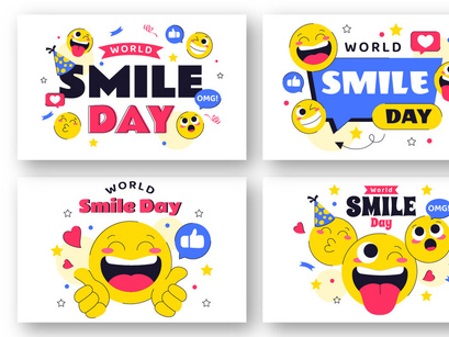 12 World Smile Day Celebration Illustration