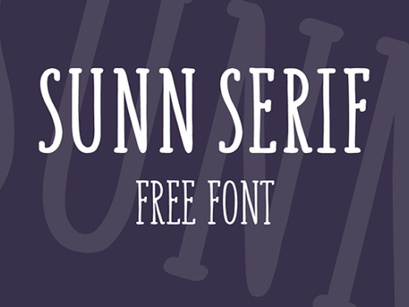 SUNN: A free set of 3 hand-drawn fonts