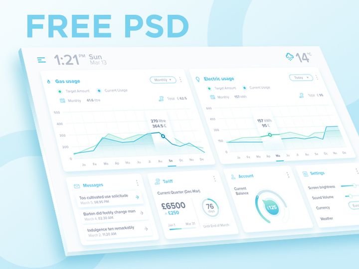 Dashboard FREE PSD