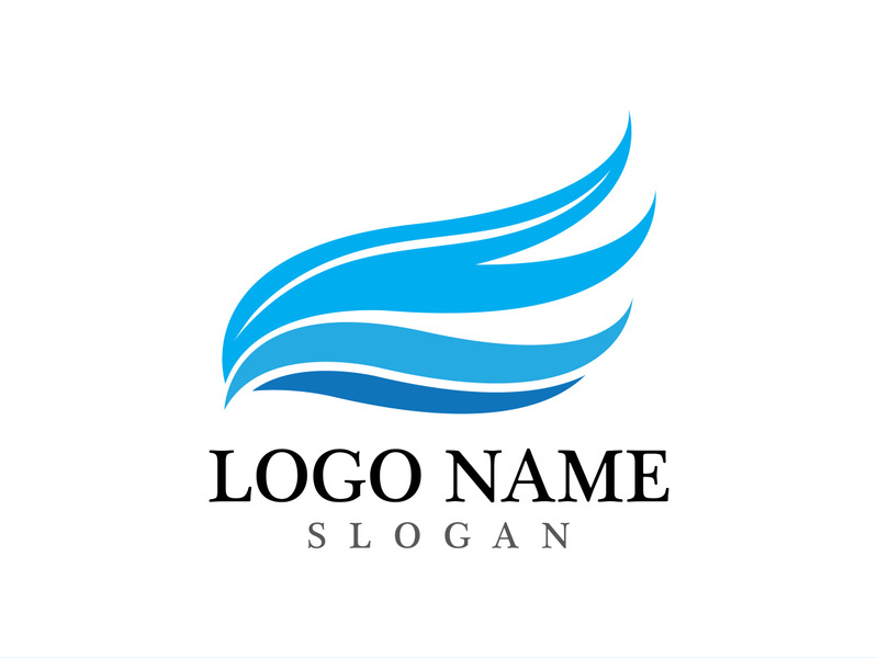 Wave beach vector illustration design logo