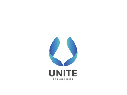 Letter U Initial logo
