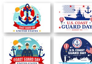 13 United States Coast Guard Day Illustration