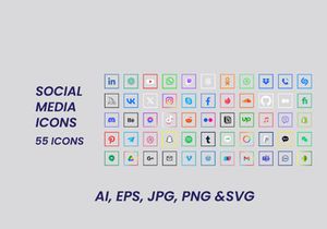 Popular Social Media Icon pack