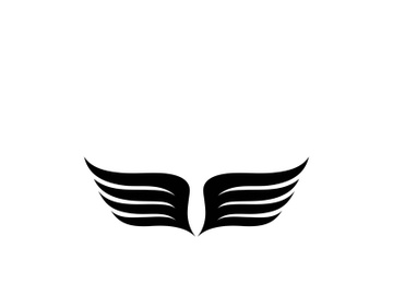 Wing illustration logo and symbol vector preview picture