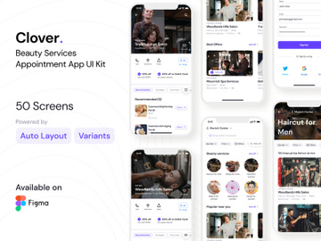 Clover Mobile app UI Kit preview picture