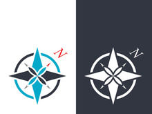 Compass logo template vector icon illustration design