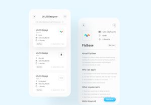 Job finder app ui kit