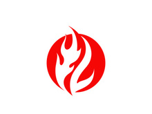 Fire Logo Template  Flame Symbol  Icon Vector
