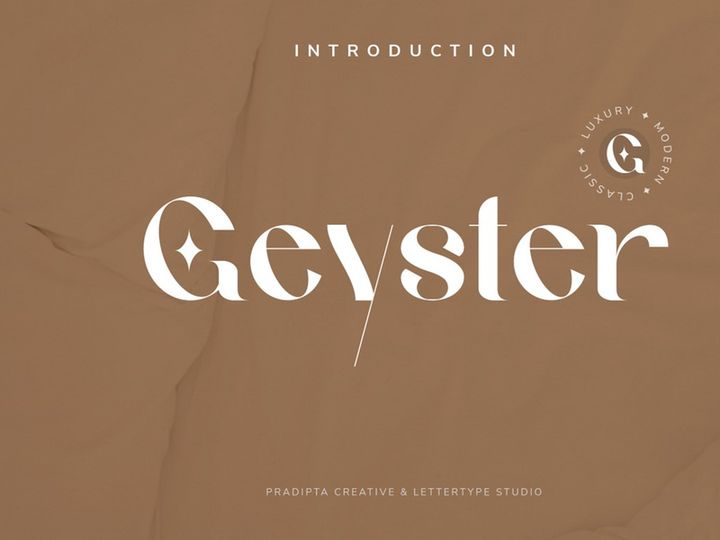 Geyster Modern/Vintage Font