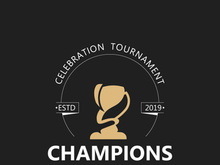 Trophy Logo winner, Sports Tournament Championship Cup Design. minimalist emblem sport, club shop simple icon