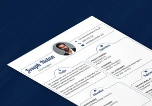Clean & Modern Resume Template with Cover Letter