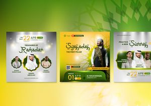 Webinar Social Media Post template for Holy Ramadan Event