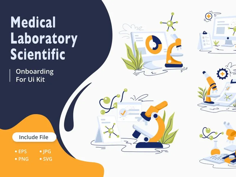 Medical Laboratory & Scientific Research Illustration Bundle