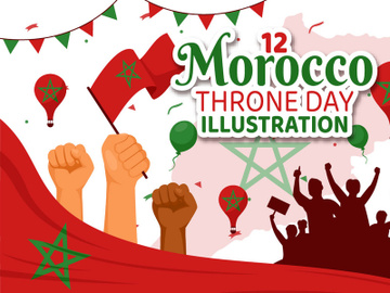 12 Morocco Throne Day Illustration preview picture