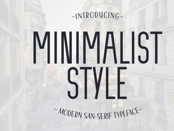 Minimalist Style - Modern Sans Serif preview picture