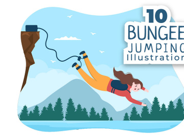 10 Bungee Jumping Illustration preview picture