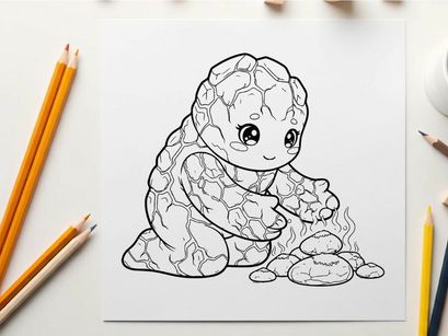 Cute baby Yoda cooking stew vector illustration flat design