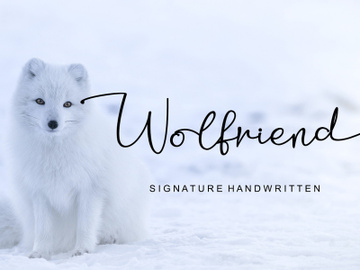 Wolfriend - Modern Handwritten Font preview picture