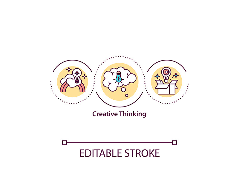 Creative thinking concept icon