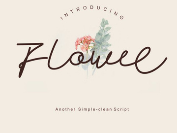 Flowee Free Font preview picture