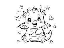 Cute happy bat baby with hearts vector illustration