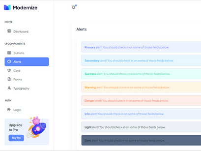 Modernize Free Tailwind Admin Dashboard Template