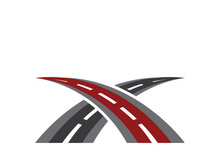 road logo and symbol template vector