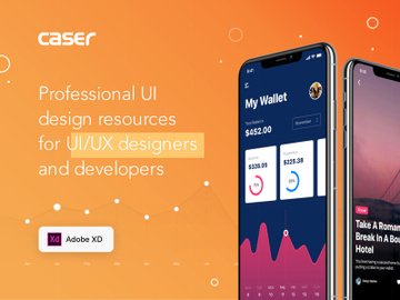 CASER UI Kit - ADOBE XD Version preview picture