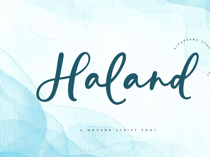 Haland - Modern Script Font
