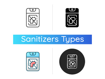 Pocket hand sanitizer icon preview picture