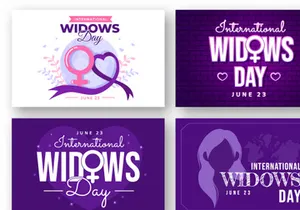 14 International Widows Day Illustration