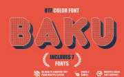 Baku - OTF color font