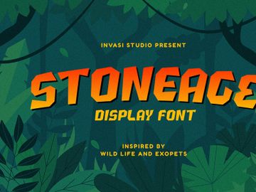 Stoneage | Display Font preview picture