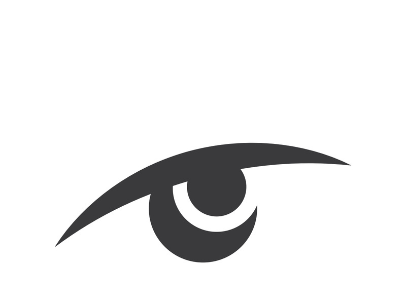 Eye care vector logo design, icon template