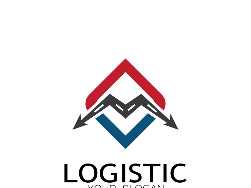 logistics logo icon illustration vector design  distribution symbol  delivery of goods  economy  finance