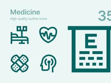 Medicine icons preview picture