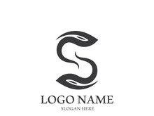 S letter creative icon logo design elegant vector illustration