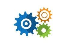 Gear icon logo vector