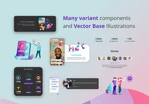 Social Apps Landing page (Freebie)